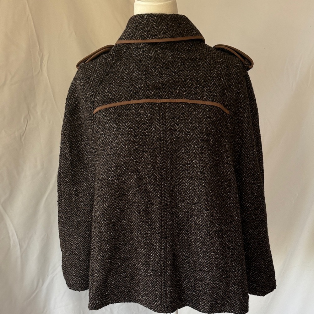 Loft Herringbone Double-Breasted Cape. - image 3